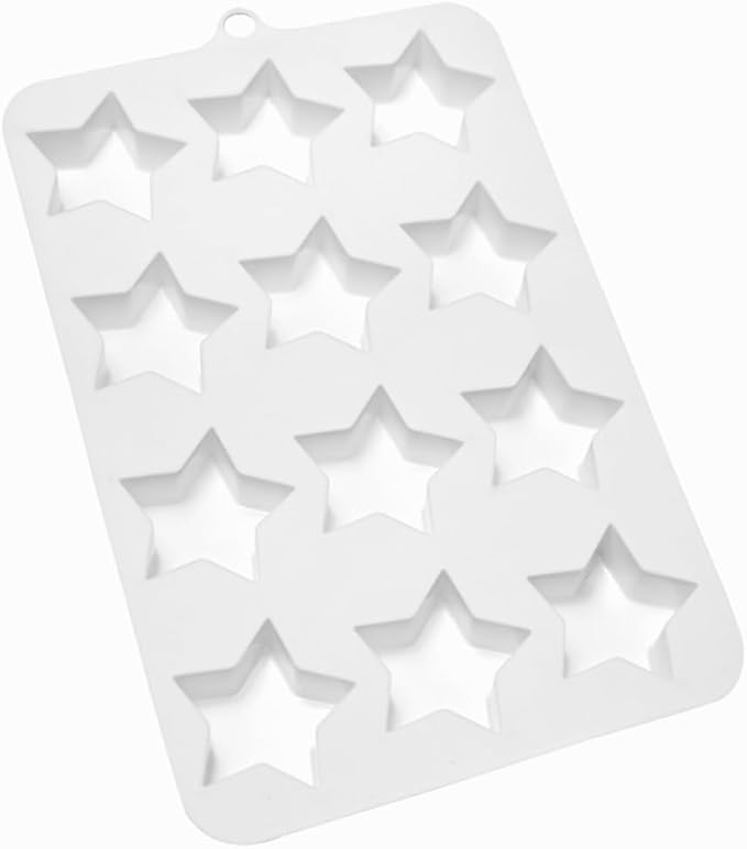 mostsom Silicone Mold Savarin Chocolate Molds Star Mountain Mousse Cake Mold DIY Bakeware Molds (C_8.88x5.48x0.8 inch)