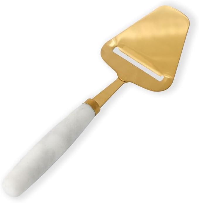 White Marble Cheese Plane/Slicer, Handheld