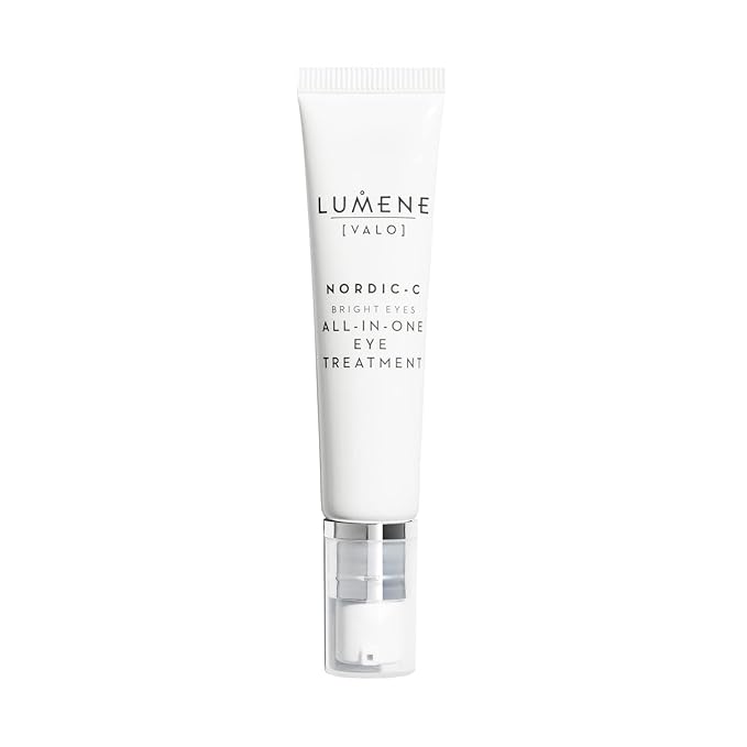 Lumene Bright Eyes All-In-One Eye Treatment - Eye Cream for Dark Circles and Puffiness - Hydrating Eye Cream with Vitamin C + Hyaluronic Acid - Fragrance-Free + Vegan (15mL)-BrightBean Baby