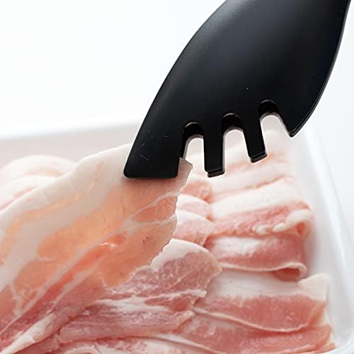 Seki Japan Stylish Kitchen Tool, Flexible Non Stick Heat Resistant Nylon Food Tong, Cooking Serving Pasta Tongs, for Spaghetti, Salad, BBQ, Grilling and Frying