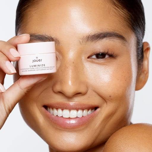Jouer Luminize Overnight Dark Circle Slugging Balm – Fragrance Free, Caffeine Eye Cream, Overnight Eye Treatment, Brightening Eye Balm, Paraben Free, Gluten & Cruelty Free-BrightBean Baby
