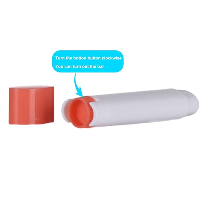 5ml 50Pcs Empty Oval Deodorant Lip balm Tubes Containers Twist-up Refillable Containers for Lipstick,Chapstick,Homemade Lip balm,DIY Deodorants(Pink White)-BrightBean Baby