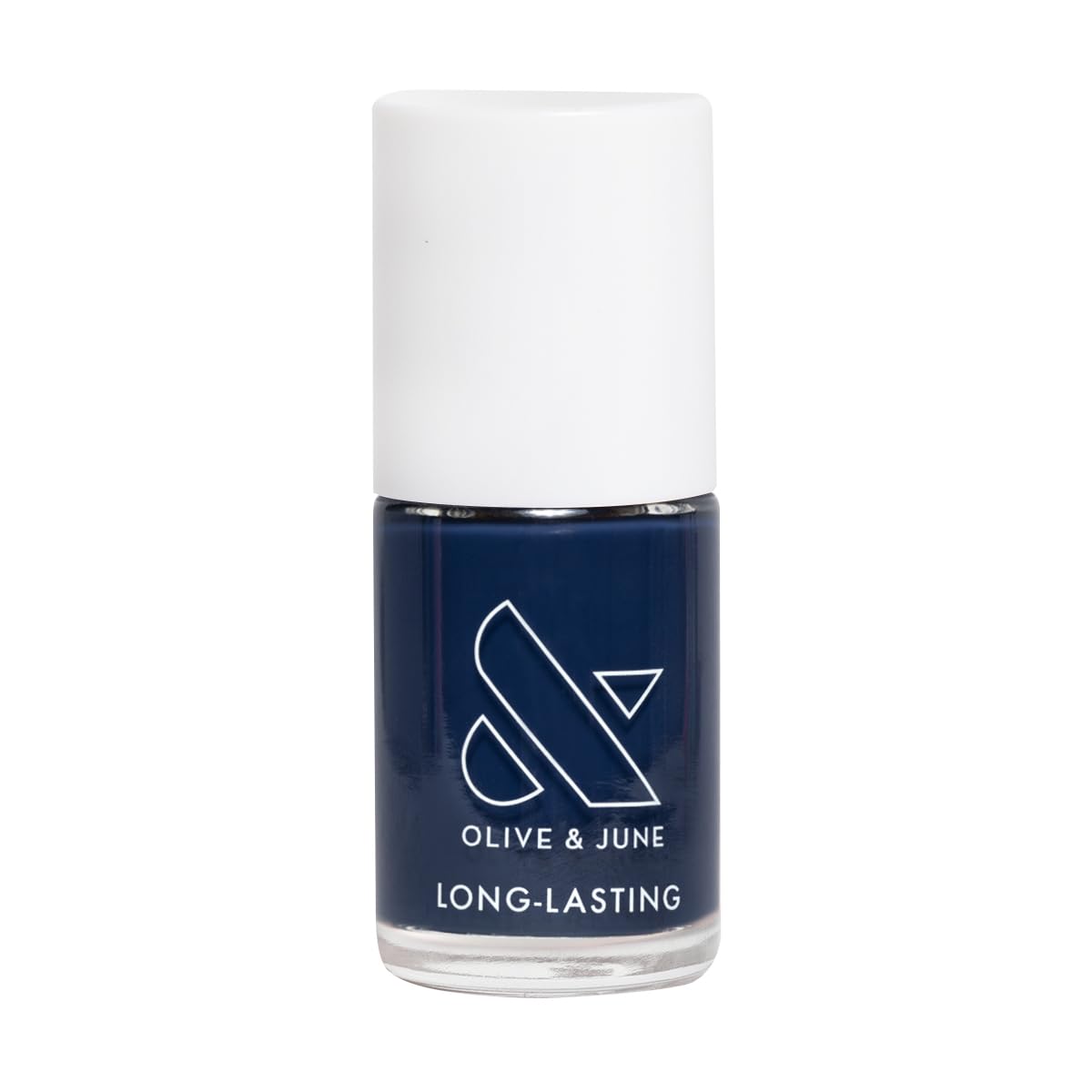 Olive & June Long Lasting Nail Polish | Plump Gel-Like Finish No Lamp Needed | Lasts up to 10 days | Salon-Quality Color at Home | 15-Free Vegan Cruelty-Free, Chip-Resistant Shine | Ack, a shark Navy-BrightBean Baby