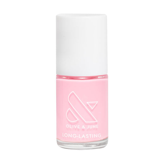 Olive & June Long Lasting Nail Polish | Plump, Gel-Like Finish No Lamp Needed | Lasts up to 10 days | Salon-Quality Color at Home | 15-Free, Vegan & Cruelty-Free Chip-Resistant Shine | SE Bubbly Pink-BrightBean Baby