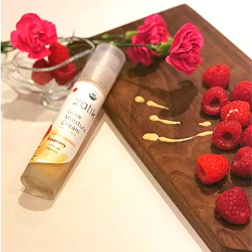 Zatik Naturals - Glow Moisture Cream, Sea-Buckthorn & Raspberry Luscious Berry Blend, USDA Certified Organic, Vegan, Non-GMO, Gluten Free, Alcohol Free, pH Balanced, Biodegradable, 1.7 oz, 50 mL-BrightBean Baby