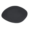Carlisle FoodService Products Ridge Resuable Plastic Platter Oblong Platter for Home and Restaurant, Melamine, 13 Inches, Slate, (Pack of 6)