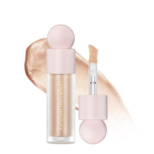 Liquid Highlighter - Luminous Finish Light Liquid Luminizer Makeup Enhanced with Pearl Particles & Botanical Blend, Weightless Dewy Glow for Radiant Skin, Vegan, Cruelty-Free (#02 Starlight)-BrightBean Baby