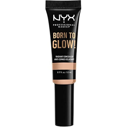 NYX PROFESSIONAL MAKEUP Born To Glow Radiant Concealer, Medium Coverage - Vanilla-BrightBean Baby