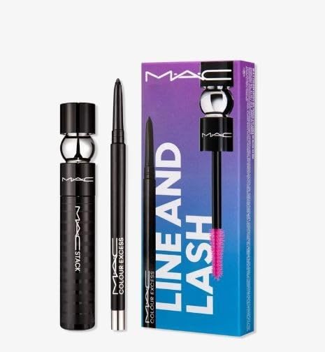 MAC M.A.C Line And Lash Kit - M·A·CStack Mascara & M·A·C Colour Excess Gel Pencil Eye Liner, black-BrightBean Baby
