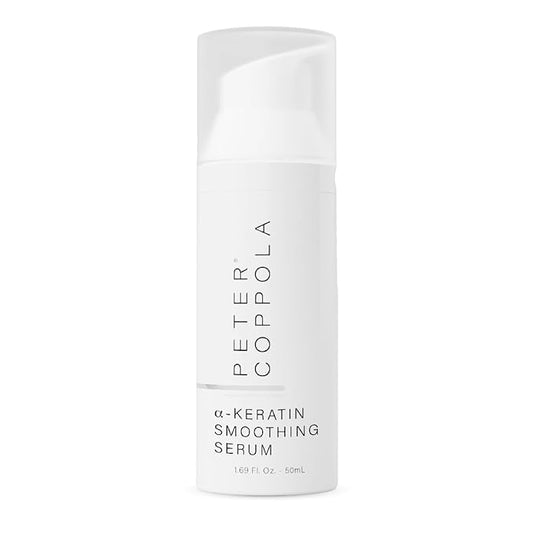 Peter Coppola a-Keratin Smoothing Serum - Lightweight Serum Adds Shine & Moisture To Frizzy And Damaged Hair - Hair Repair Serum With Argan Oil Conditions & Hydrates Frizz & Split Ends 1.69 oz-BrightBean Baby