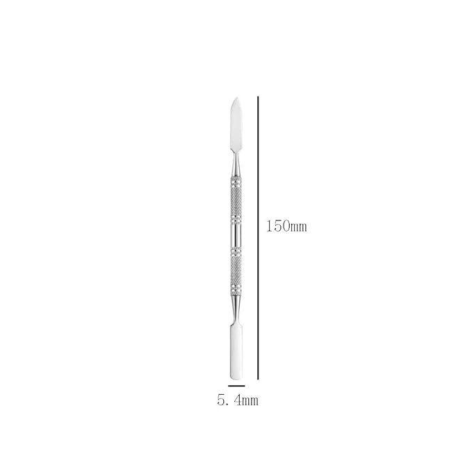 4 Pieces Makeup Spatula Cosmetics Mixing Spatula Stainless Steel Cosmetic Makeup Spatula Makeup Palette Spatula Tool Double Headed Makeup Stirring Spatula Makeup Accessories(150 mm, Silver)-BrightBean Baby