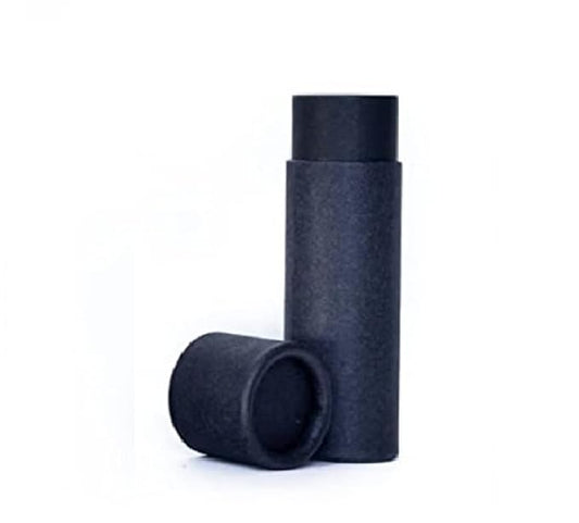 GreenWay 0.3oz / 8.5g Kraft Paperboard Lip Balm Tubes with Lids - 25 Pack Lip Gloss Tubes Refillable DIY Cosmetic Containers - Lip Balm Containers Chapstick Tubes Empty Holder Tubes - Black-BrightBean Baby