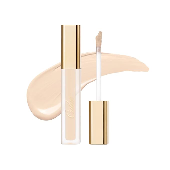 Oulac Full Coverage Concealer, Concealer Stick for Face and Eye Dark Circles, Hydrating Concealer Infused with Hyaluronic Acid, Vegan Concealer 3.8ml, Shade: W1 Porcelain-BrightBean Baby