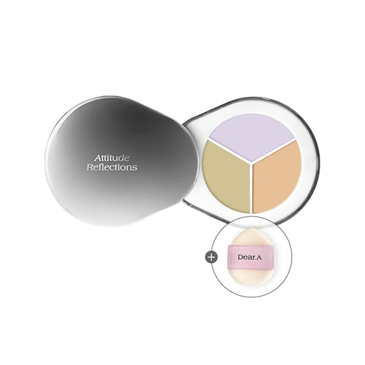 Dr.Althea Dear.A Perfect Cover Concealer Palette - Vegan Fomula, Conceal, Cover, Correct, Contour, Highlight, Multi concealer balette, Finger puff included (C03)-BrightBean Baby