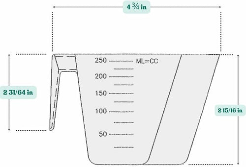1 Cup (8 Oz. | 250 mL) Scoop for Measuring Coffee, Pet Food, Grains, Protein, Spices and Other Dry Goods (Pack of 100)