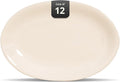 Stoneware Coupe Commercial Grade Dinnerware, Ivory, Oval Platter 11.75" x 8", Case of 12