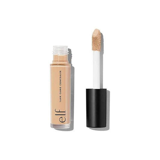 e.l.f. 16HR Camo Concealer, Full Coverage & Highly Pigmented, Matte Finish, Tan Neutral, 0.203 Fl Oz (6mL)-BrightBean Baby