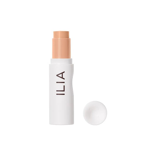 ILIA - Skin Rewind Complexion Stick - Foundation + Concealer + Skincare | Non-Toxic, Vegan, Cruelty-Free, Clean Makeup (15C - Larch, 0.35 oz | 10 g)-BrightBean Baby