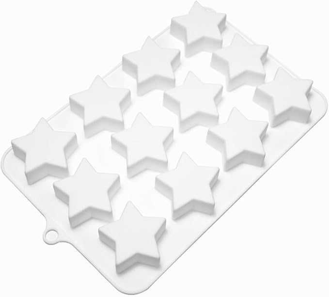 mostsom Silicone Mold Savarin Chocolate Molds Star Mountain Mousse Cake Mold DIY Bakeware Molds (C_8.88x5.48x0.8 inch)
