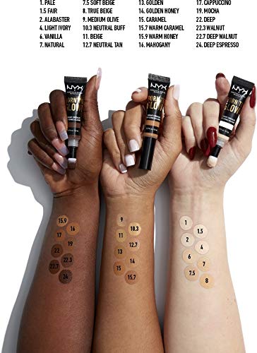 NYX PROFESSIONAL MAKEUP Born To Glow Radiant Concealer, Medium Coverage - Vanilla-BrightBean Baby