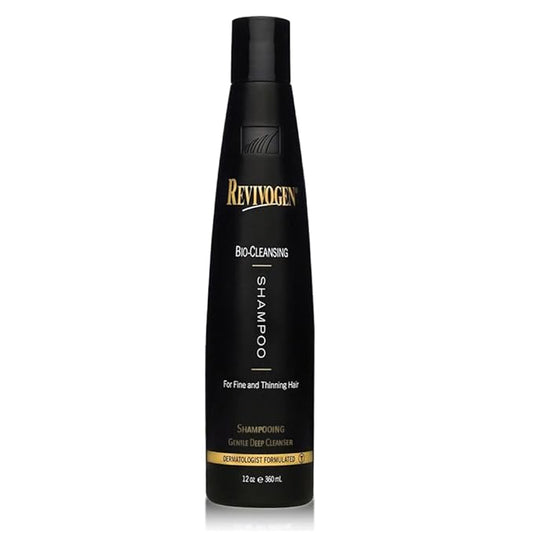 Revivogen MD Bio-Cleansing Shampoo for Thinning Hair, DHT Blocker Shampoo, Hair Loss Shampoo, Shampoo Thinning Hair, Soothes Scalp, Routine Shampoo for Women/Men Hair Loss, Hair Shampoo, 12oz-BrightBean Baby