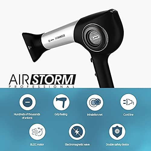 JMW Korean Professional Salon Hair Dryer AIR Storm-1600W BLDC, Fast Drying, Powerful Cold Wind, Lightweight, Quiet and Long-Lasting-BrightBean Baby