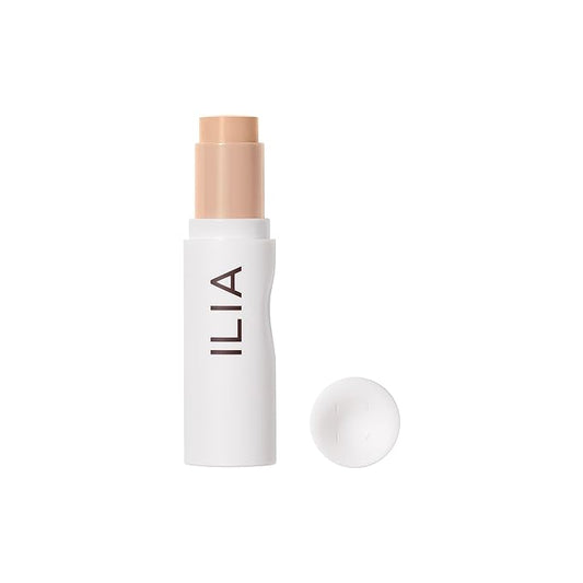 ILIA - Skin Rewind Complexion Stick - Foundation + Concealer + Skincare | Non-Toxic, Vegan, Cruelty-Free, Clean Makeup (9N - Tupelo, 0.35 oz | 10 g)-BrightBean Baby