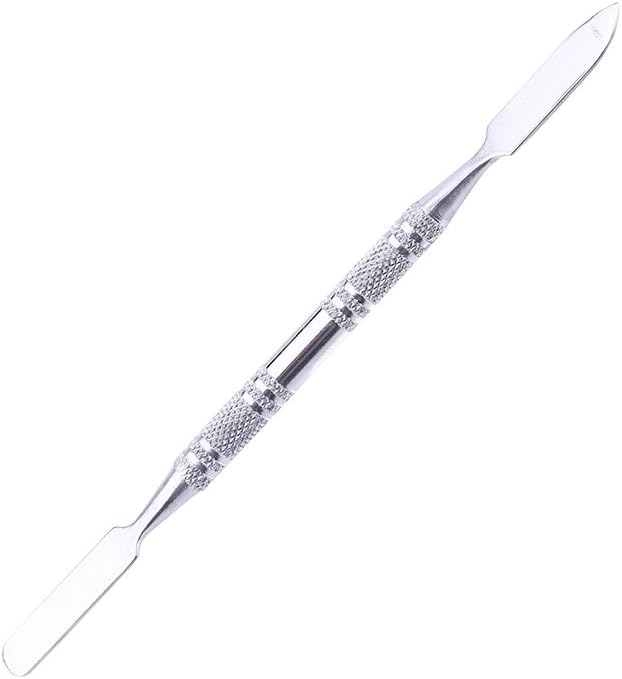 Mixing Palette Small Stainless Steel Makeup Palette Rec Shape Mixing Plate Tools with Spatula Nail Art Palette for Blending Cosmetic Shades-BrightBean Baby