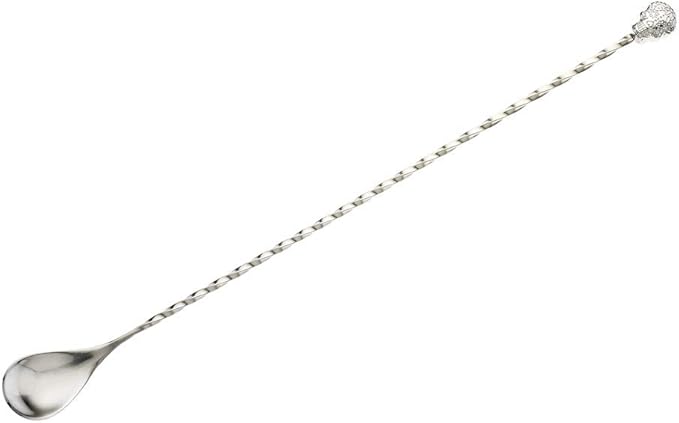 Barfly 13-Inch Bar Spoon, Sugar Skull End