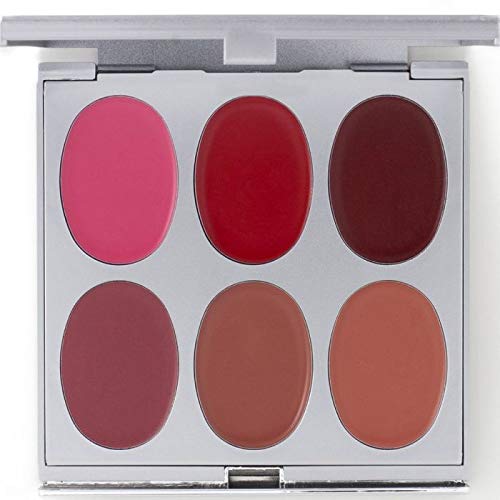 Jerome Alexander New Again Lipstick Palette & Retractable Brush, 6 Hot-Poured, Buildable & Blendable Smooth Matte Shades (Sumptuous Shades)-BrightBean Baby