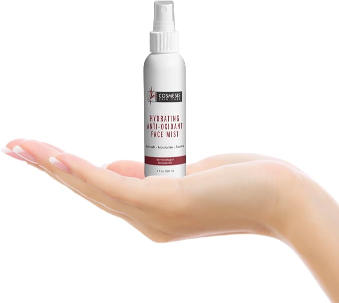 Cosmesis Hydrating Anti-Oxidant Face Mist - Refresh, Moisturize & Soothe Dry Skin, Tea Blend & Vitamins A/D - 4 fl oz-BrightBean Baby