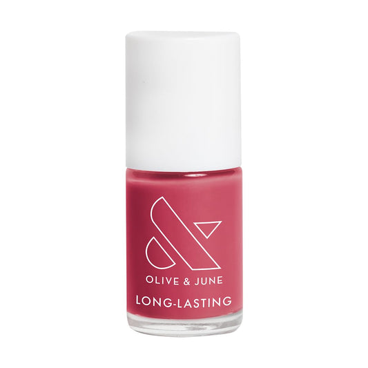 Olive & June Long Lasting Nail Polish | Plump Gel-Like Finish No Lamp Needed | Lasts up to 10 days | Salon-Quality Color at Home | 15-Free Vegan Cruelty-Free Chip-Resistant Shine | LD Rosy Neutral-BrightBean Baby