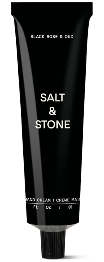 Salt & Stone Hand Cream for Women & Men | Black Rose & Oud | Hydrates, Nourishes & Softens Skin | Restores Dry Cracked Hands | Fast-Absorbing | Cruelty-Free & Vegan (2 fl oz)-BrightBean Baby