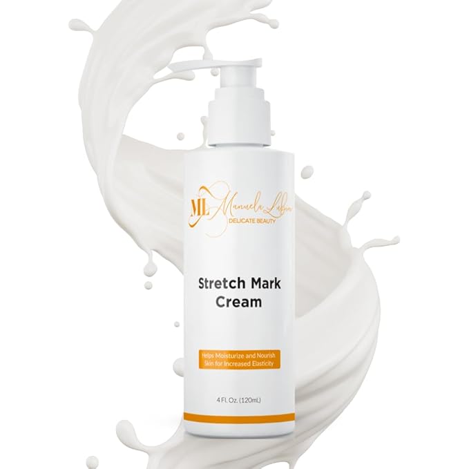 Stretch Mark Cream, Belly Butter & Scar Cream, Skin Care with Active Skin Repair, Stretch Mark Removal, For All Skin Types, 4 Oz - ML Delicate Beauty-BrightBean Baby