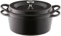 Vermicular 22cm Matte Black - Cast Iron Dutch Oven 3.7 Qt