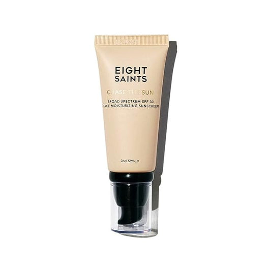 Eight Saints Chase the Sun Broad Spectrum SPF (30) Face Moisturizing Sunscreen, Natural and Organic Mineral-Base Sun Protection Daily Face Moisturizer, 2 Ounces, New Formula-BrightBean Baby
