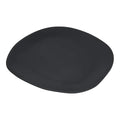 Carlisle FoodService Products Ridge Resuable Plastic Platter Oblong Platter for Home and Restaurant, Melamine, 18 Inches, Slate