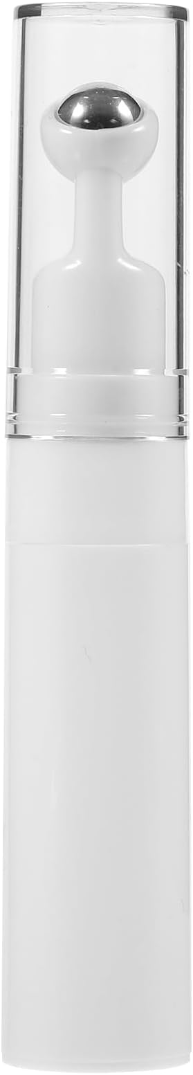 balacoo Creami Buttercream Essential Oil Eye Creams Refillable Cream Bottle Empty Roller Ball Applicator Eye Cream Applicator White Portable Acrylic Dispensing Bottle Travel-BrightBean Baby
