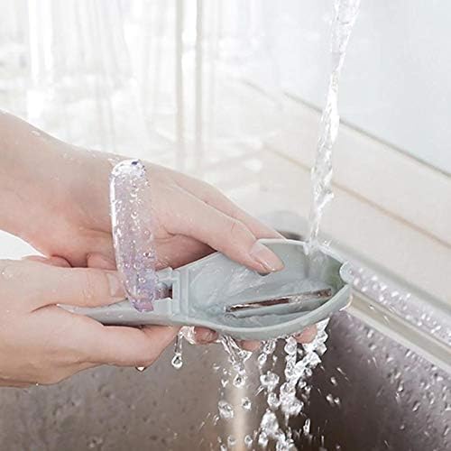 Fast Remove Fish Skin Brush Plastic Fish Scales Graters Scraper Easy Kitchen Cleaning Tool (White)