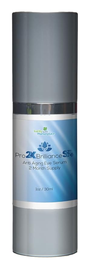 Pro 2x Brilliance SF + Serum - Anti Aging Eye Serum - 2 Month Supply - Rapidly Reduce Appearance of Dark Circles & Puffiness - Exfoliating Vitamin C Serum to Rejuvenate Skin - Aid Skin Cell Renewal-BrightBean Baby