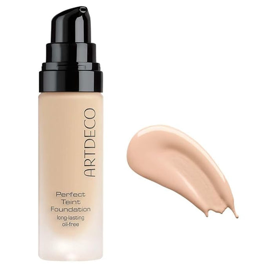 ARTDECO Perfect Teint Foundation - Gentle Ivory N°08 - Lightweight Liquid Formula - Medium to Full Coverage - Without Mask-Like Effect - Conceals Imperfections - Vegan Makeup - Hyaluron - 0.67 Fl Oz-BrightBean Baby