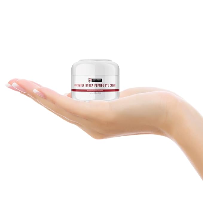 Cucumber Hydra Peptide Eye Cream - Minimize Fine Lines, Promote Smooth Skin & Protect Delicate Under-Eye Skin - 0.50 oz - Cosmesis-BrightBean Baby