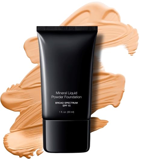 Jolie Mineral Liquid Powder Foundation SPF 15 1 Fl. Oz. Hypoallergenic - For All Skin Types (Cameo Beige)-BrightBean Baby