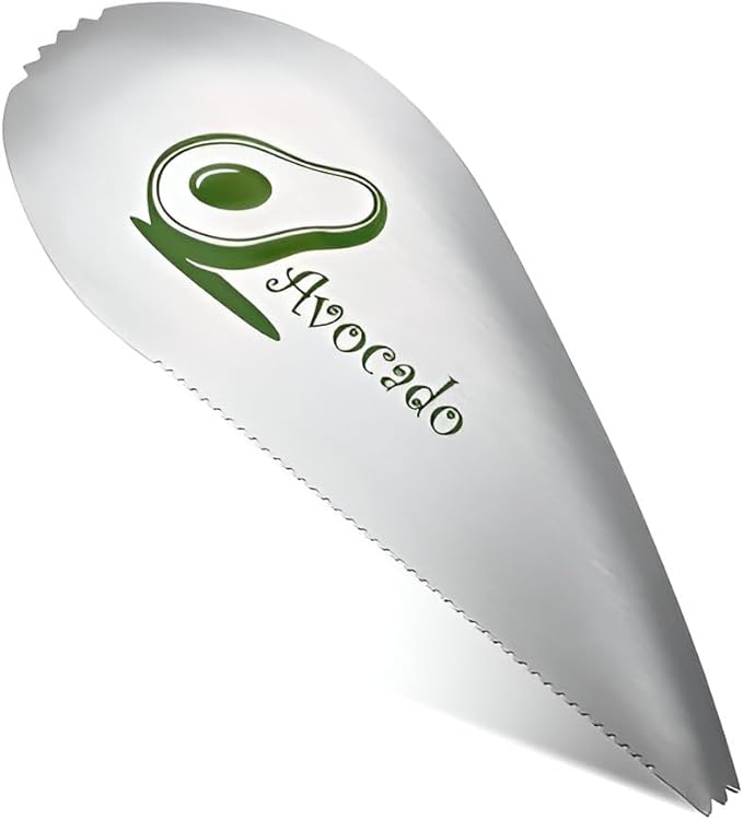 Metal Avocado Slicer & Cutter : Satinless Steel Avocado Cutter & Slicer Effortlessly Cut Fruits and Avocados Durable and Long Lasting