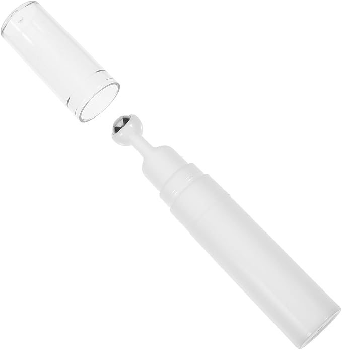 balacoo Creami Buttercream Essential Oil Eye Creams Refillable Cream Bottle Empty Roller Ball Applicator Eye Cream Applicator White Portable Acrylic Dispensing Bottle Travel-BrightBean Baby