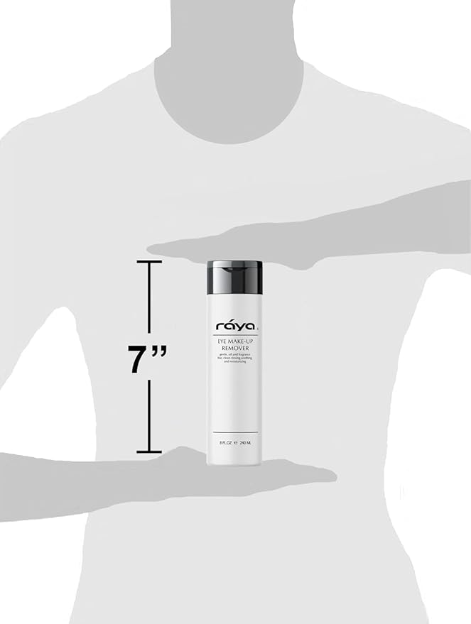 Raya Eye Make-Up Remover 8 oz (105) | Oil-Free, Make-Up Removing Cleansing Fluid | Gently Removes Non-Water-Proof Mascara | Great For Sensitive Skin-BrightBean Baby