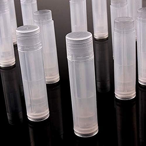12 Pieces Clear Plastic Empty Lip Balm Tubes Containers DIY Lip Balm Lip Gloss Tube Pipe Bottle-BrightBean Baby