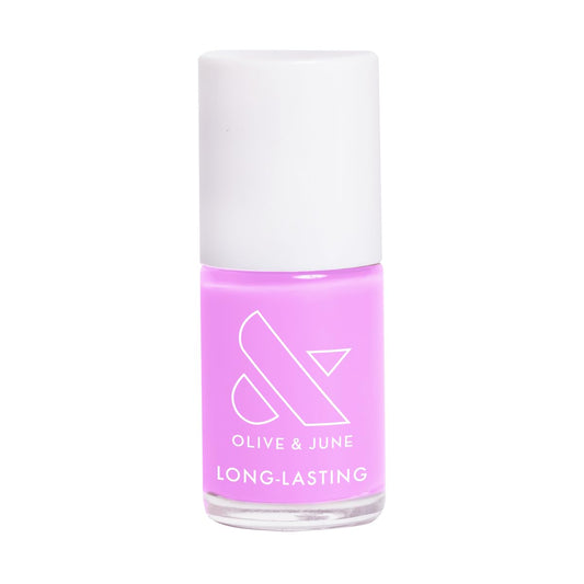 Olive & June Long Lasting Nail Polish | Gel-Like Finish No Lamp Needed | Lasts up to 10 days | Salon-Quality Color at Home | 15-Free, Vegan & Cruelty-Free Chip-Resistant Shine | Fierce & Loving Lilac-BrightBean Baby