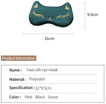 PERFECTSIGHT Cute Cat Sleep Eye Masks, Silk Sleep Eye Cover Lightweight Adjustable Eyeshade Mask Satin Night Eyeshade Cover for Women Men Sleep Travel Nap (Pink)-BrightBean Baby