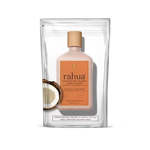 Rahua Enchanted Island Hair Conditioner with Biotin, Refill 9.5 Fl Oz, Supports Strength Hair Growth & Shine, All Hair Types, Vitamin C, E, A, B6, Coconut Guava, Nourishing Hair Care for Men and Women-BrightBean Baby
